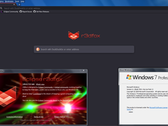 r3dfox home page showing about and winver on Windows 7.
