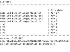 search and restore a file to its origin with r5recover