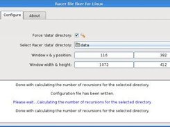 The configuration tab...configure the program here.