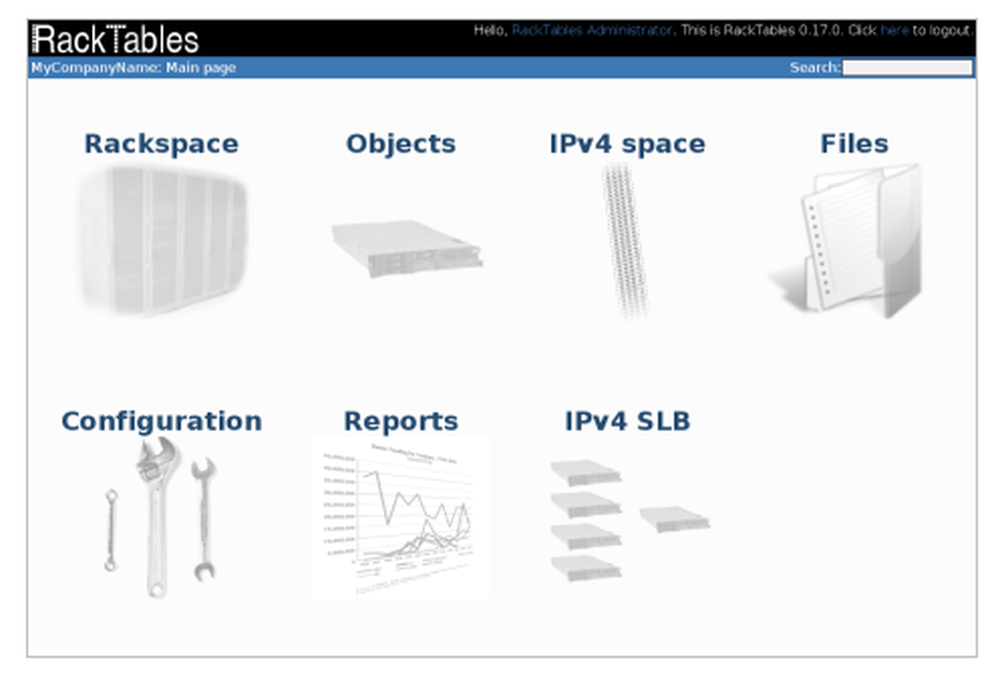 RackTables Screenshot 1