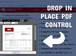 drop-in PDF control for ASP.NET