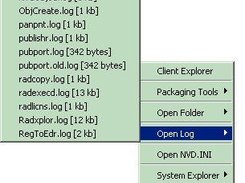 RadAdminToolGUI : Open Log menu