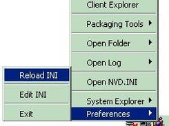 RadAdminToolGUI : Preferences menu