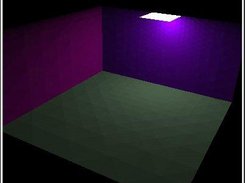 A simple scene with one source light.
