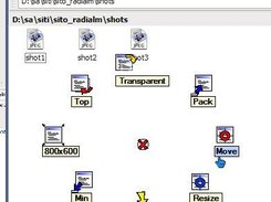 Windows management radial menu