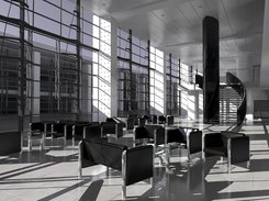 Daylighting - lobby © Graeme Watt, Synthesis Design & Visualisation Limited