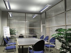 Electric lighting - meeting room © Graeme Watt, Synthesis Design & Visualisation Limited