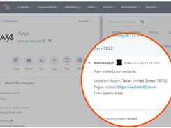 See Web and Ad Actvity in your CRM
