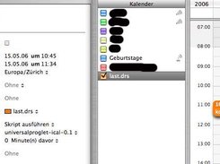 example of ical with universalproglet as alarm