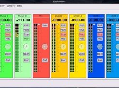 main Window of RadioMixer with 9 Channels (Beta Status)