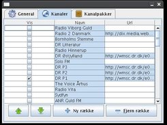 The configuration window