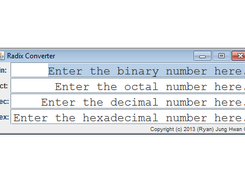 Radix converter Screenshot 1