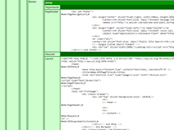 Global Dump, Showing Template PARTS and Language.