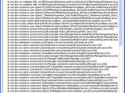 Display call stack popup