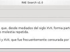 RAE Search v1.0 main window