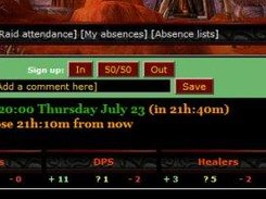 The main raid list