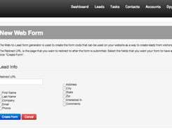 Web-to-lead Form Generator