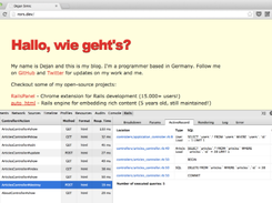 RailsPanel Screenshot 1