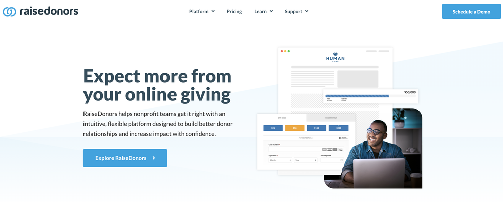 RaiseDonors Screenshot 1