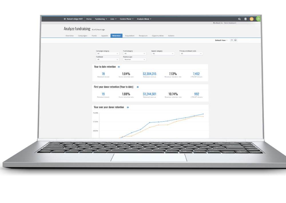 Blackbaud Raiser's Edge NXT Screenshot 1
