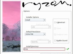 screenshot of the installer