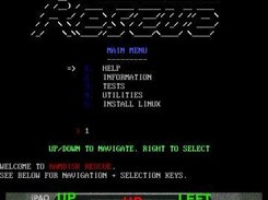 Main menu on an iPaq hx4700 (0.6.3-r434)