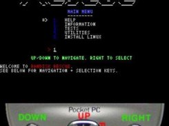 Main menu on an iPaq h4000 (0.6.3-r647)
