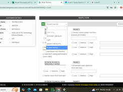 Automated Inspection Checklist for entry and exit of the vehicles.