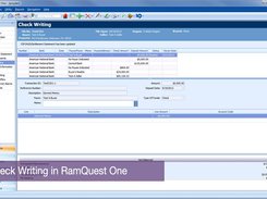 RamQuest One Check Writing