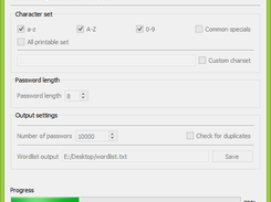 Random Wordlist Generator Main Window
