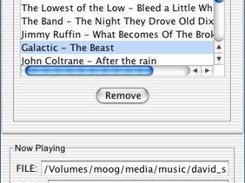 Managing the playlist in Mac OS X