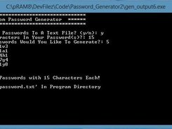 Random Password Generator Screenshot 1