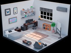 Interactive 3D scene