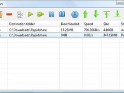 Main application window with table of all tasks.