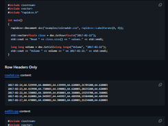 Rapidcsv Screenshot 1