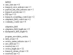 XLS stylesheet applied to an MPEG message in RapidMsg::XML