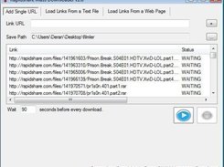 Screenshot of Rapidshare Mass Downloader v1.0