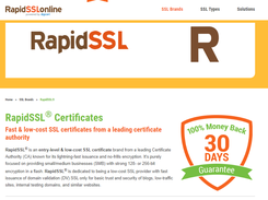 RapidSSL Screenshot 1