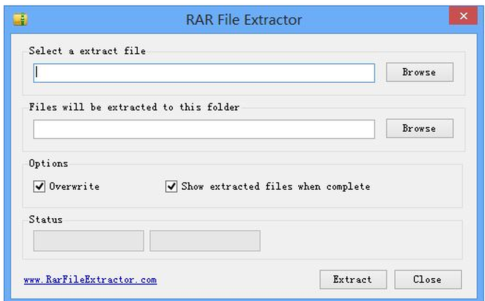 RAR File Extractor Screenshot 1