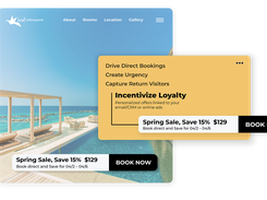 Rate Match Personalization is the first direct booking tool to use real-time CRS connectivity to drive higher conversion rates on your website, before your guests enter the booking engine.