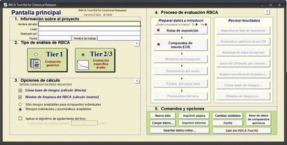 RBCA for Chemical Releases Screenshot 1