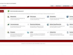 The administration area to manage and control the system