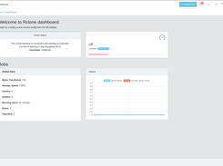 Rclone web UI dashboard