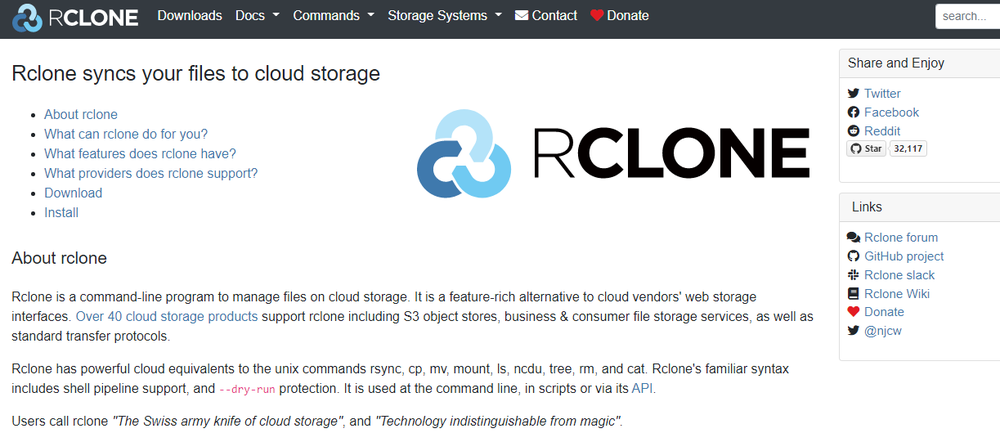 Rclone Screenshot 1