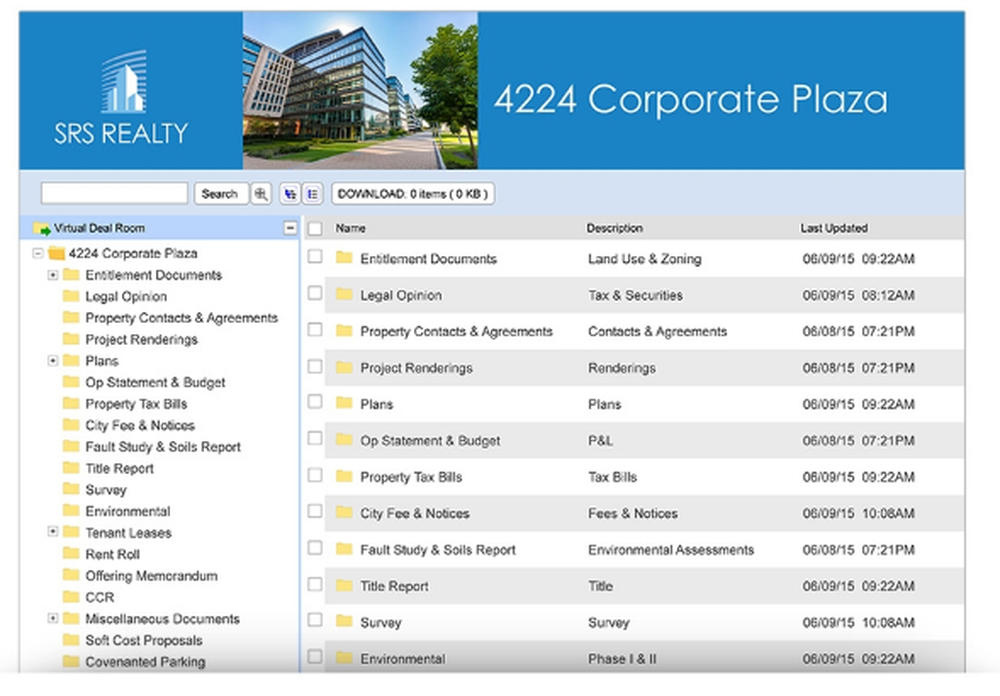 RCM Virtual Deal Rooms Screenshot 1
