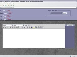 The main administration interface.  Version 0.11a.