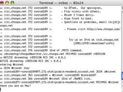 IRC Bot on Efnet on Mac Host