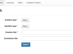 rid-exchange-prototype: Search for Creations screen