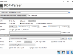 RDP-Parser main window