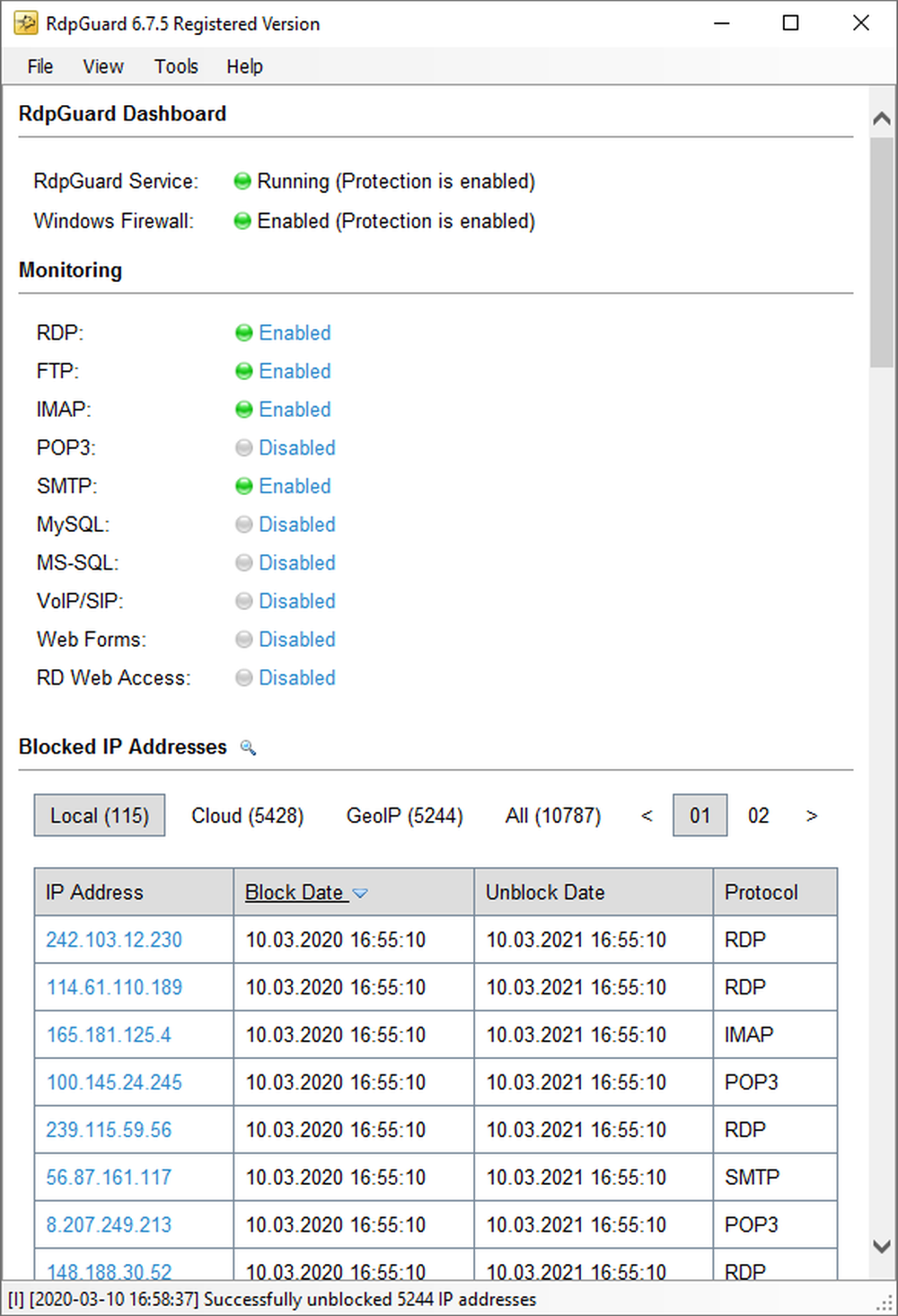 RdpGuard Screenshot 1